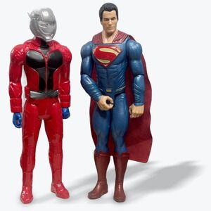 Lot of 2 Marvel DC Comics Ant Man‎ Superman Action Figures Toy Collectibles
